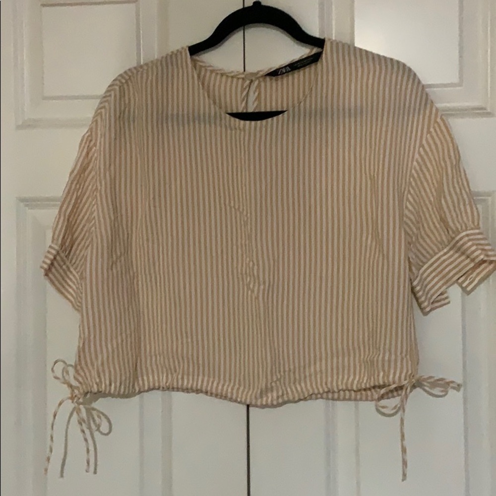 Zara stripped blouse